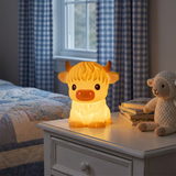 Velmora | Highland Cow Silicone LED Night Light Soft Glow – Perfect Gift for Kids — lifestyle