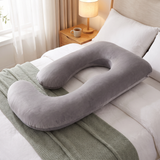 Velmora | U Shaped Pregnancy Pillow Full Body Support – Removable Washable Cover For Multiple Sleeping Positions — lifestyle