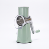 Velmora | 5-in-1 Vegetable Slicer Quick Efficient Rotary Grater – Stainless Steel Blades With Suction Base — product shot