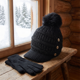 Velmora | Winter Hat Stretchable Fit With Visor – Pom Pom Design For Women And Men — lifestyle