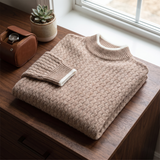 Mens Sweater Slim Fit Knit Mock Neck Long Sleeve – Comfortable Everyday Pullover — lifestyle