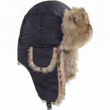 Trapper Winter Hat Windproof Faux Fur Lining – Unisex Adjustable Design — product shot